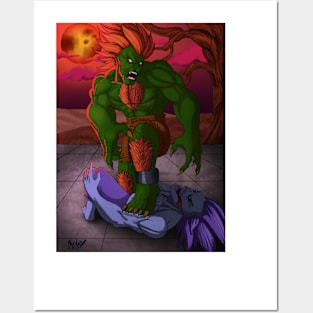 Blanka Vs Lord Raptor Posters and Art